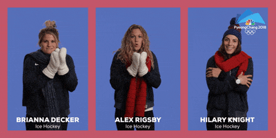 ice hockey snuggle GIF by NBC Olympics