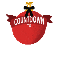 KFCLatinAmericaCaribbean kiss santa dinner newyear Sticker