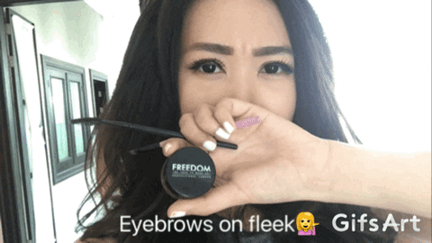 eyebrows on fleek GIF