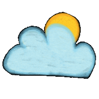 Sun Cloud Sticker