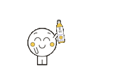 nobealoevera happy bottle aloevera nobe Sticker