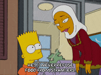 bart simpson eating GIF