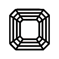 Jandmjewelry jandmjewelry jm jewelry asscher cut jm jewelry logo Sticker