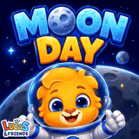 Outer Space Celebration GIF by Lucas and Friends by RV AppStudios