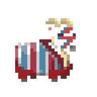 subpixel ready goat bolt bowie Sticker