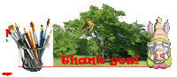 Trees Thank You Sticker