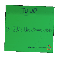 To Do List Climate Action Sticker by Global Goals