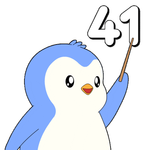 6 7 Penguin Sticker by Pudgy Penguins