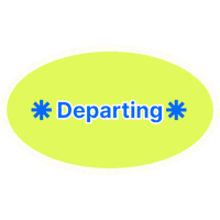 Travel Leaving Sticker by Ohayu eSIM