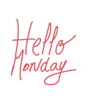 Monday Hello Sticker