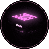 Pink Glitch Sticker by Agence Nest