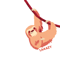 Sleepy Hang In There Sticker by Ritter Sport
