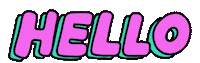 Ola Hello Sticker by Poppy Deyes