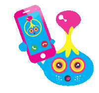 Call Me Fun Sticker by Sloomoo Institute