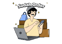 Shopee Order Sticker by Aplikasi Super