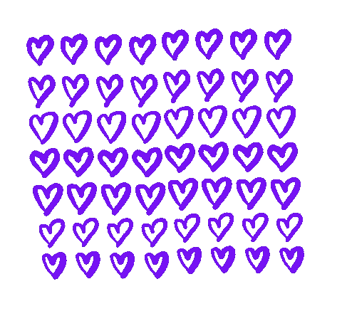 Hearts By Kirsten Sticker by Kirsten Hurley