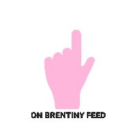Pink Hand Sticker by Brentiny Paris