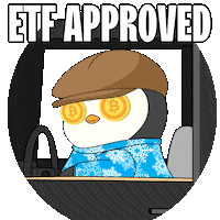 To The Moon Crypto Sticker by Pudgy Penguins