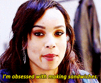 Zoe Kravitz Sandwiches GIF