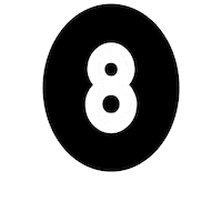 Number Blanco Sticker