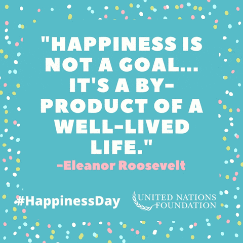 International Day Of Happiness GIF by United Nations Foundation