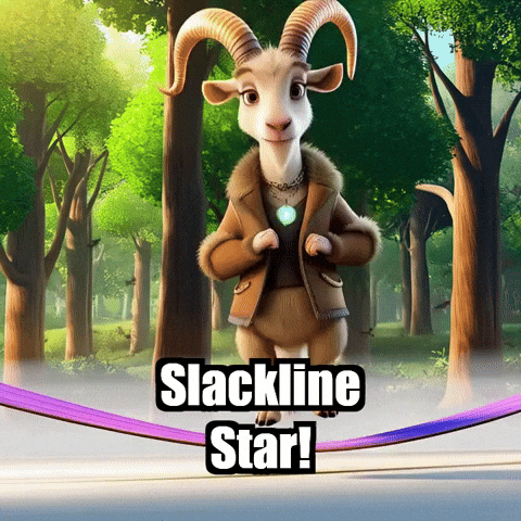 Balance Slacklining GIF by Radiantelope