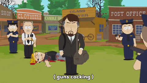 pew pew shoot GIF by South Park 