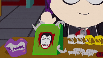 teeth vampires GIF by South Park 