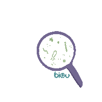biouid lens microbe karir biologi Sticker