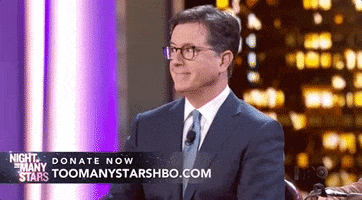 stephen colbert GIF by Night of Too Many Stars HBO