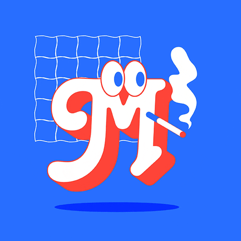 Mahdialbart giphyupload cartoon illustration typography GIF