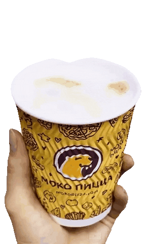 mokopizza giphyupload dog cool coffee Sticker