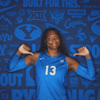 Ncaa Volleyball Go Cougs GIF by BYU Cougars