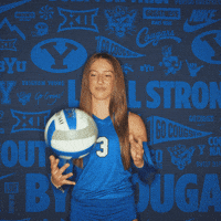 Ncaa Volleyball Go Cougs GIF by BYU Cougars