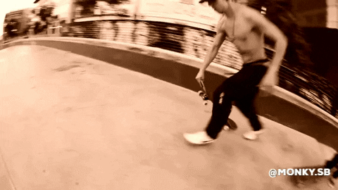 monkysb giphygifmaker barcelona sk8 skatepark GIF