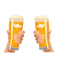 Beer Bar Sticker by Huakai