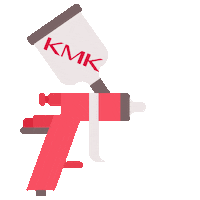 Spray Gun Sticker by KMK Refinish