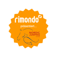 Horse Jumping Sticker by rimondo.com