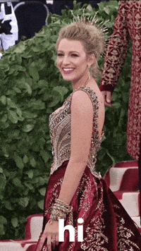 Met Gala Hello GIF by Blake Lively Fan