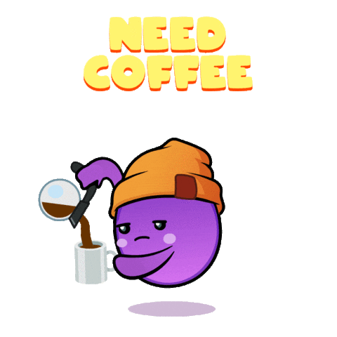 Coffee Time Sticker by The Grapes
