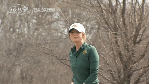 north dakota state bison golf GIF by NDSU Athletics