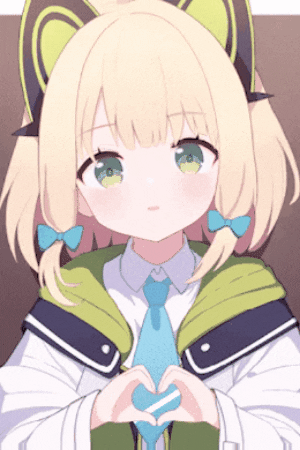 sugihwaras12 giphygifmaker midori bluearchive saibamidori GIF