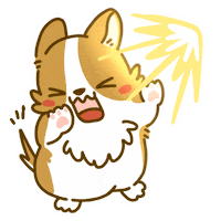 Welsh Corgi Omg Sticker by Lazy Corgi