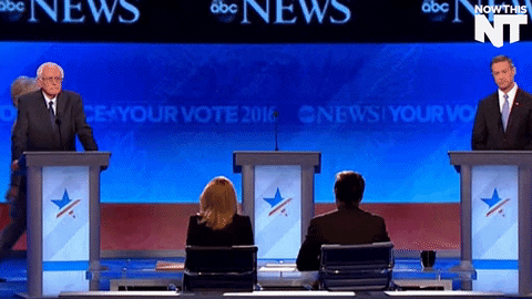 hillary clinton debate GIF by NowThis 