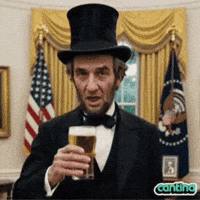 Abraham Lincoln Cheers GIF by Cantina