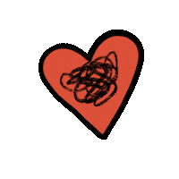 Confused Broken Heart Sticker
