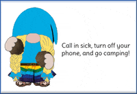 Gnome Camping GIF