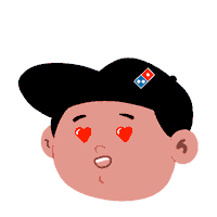 Heart Love Sticker by Domino's Wow