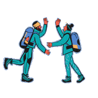 Skiing Climbing Sticker by Basecamp Shop