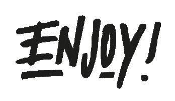 Typography Enjoy Sticker by Paperfuel